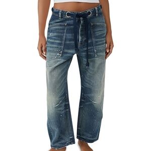 We The Free Moxie Low Slung Pull On Barrel Jeans